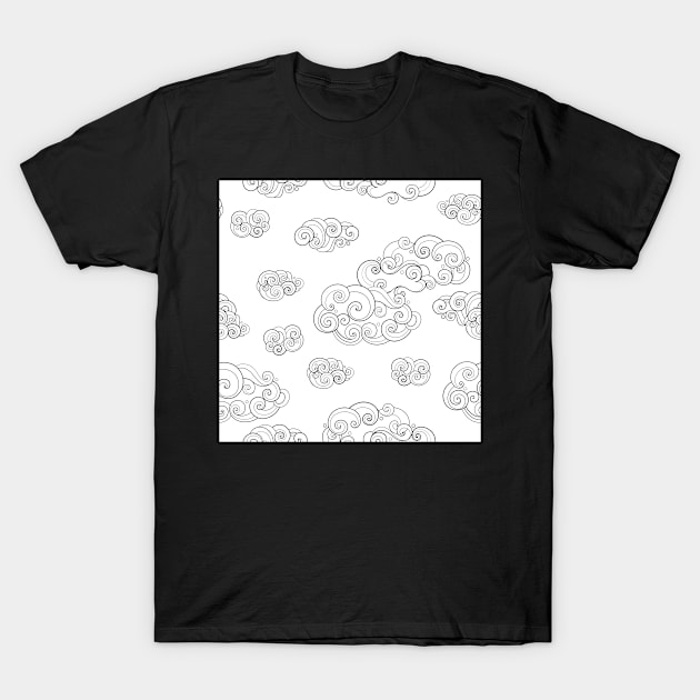 Noncolored Fairytale Weather Forecast Print T-Shirt by lissantee